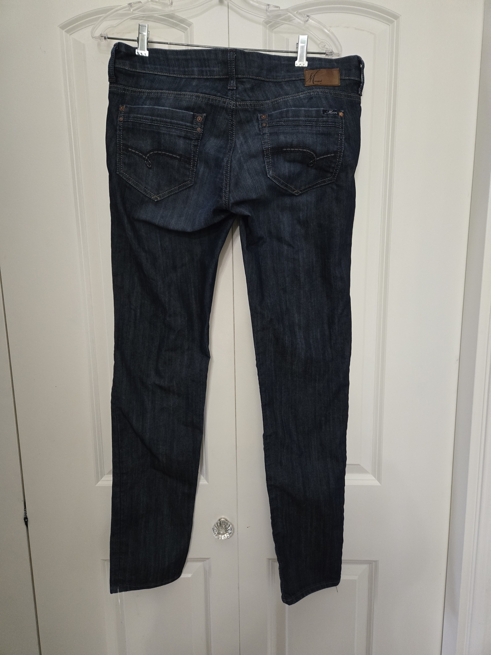 Mavi  Lindy Dark Wash Women’s Low Rise Skinny Jeans - Blue